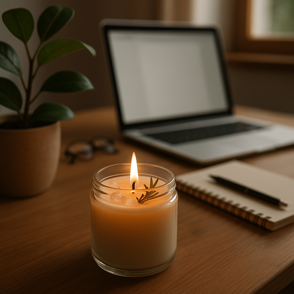 Velas para tu escritorio: foco, calma y un poco de magia en tu rutina