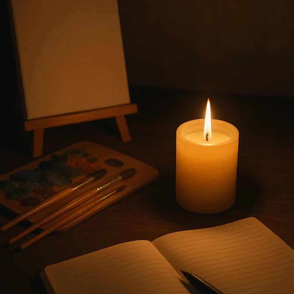 ✨ Velas + arte: cómo inspirarte a pintar, escribir o crear con aroma y luz