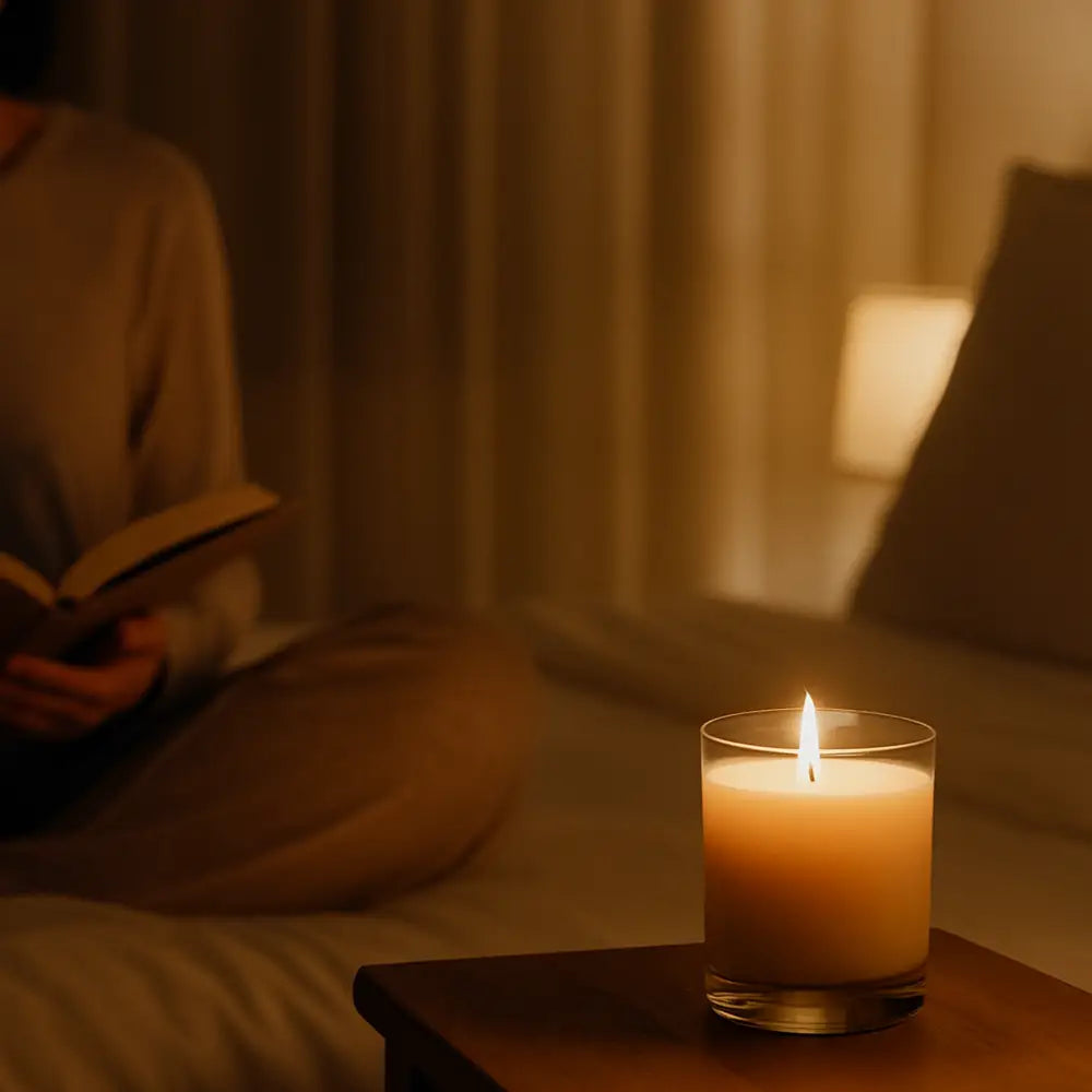 ✨ 1. Velas en la rutina de noche: Tu nuevo ritual para un mejor descanso