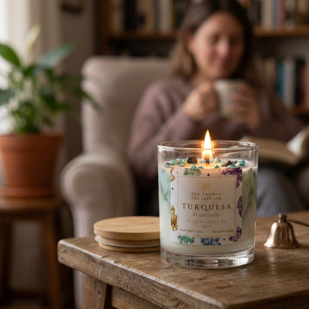 Vela Terapéutica Turquesa