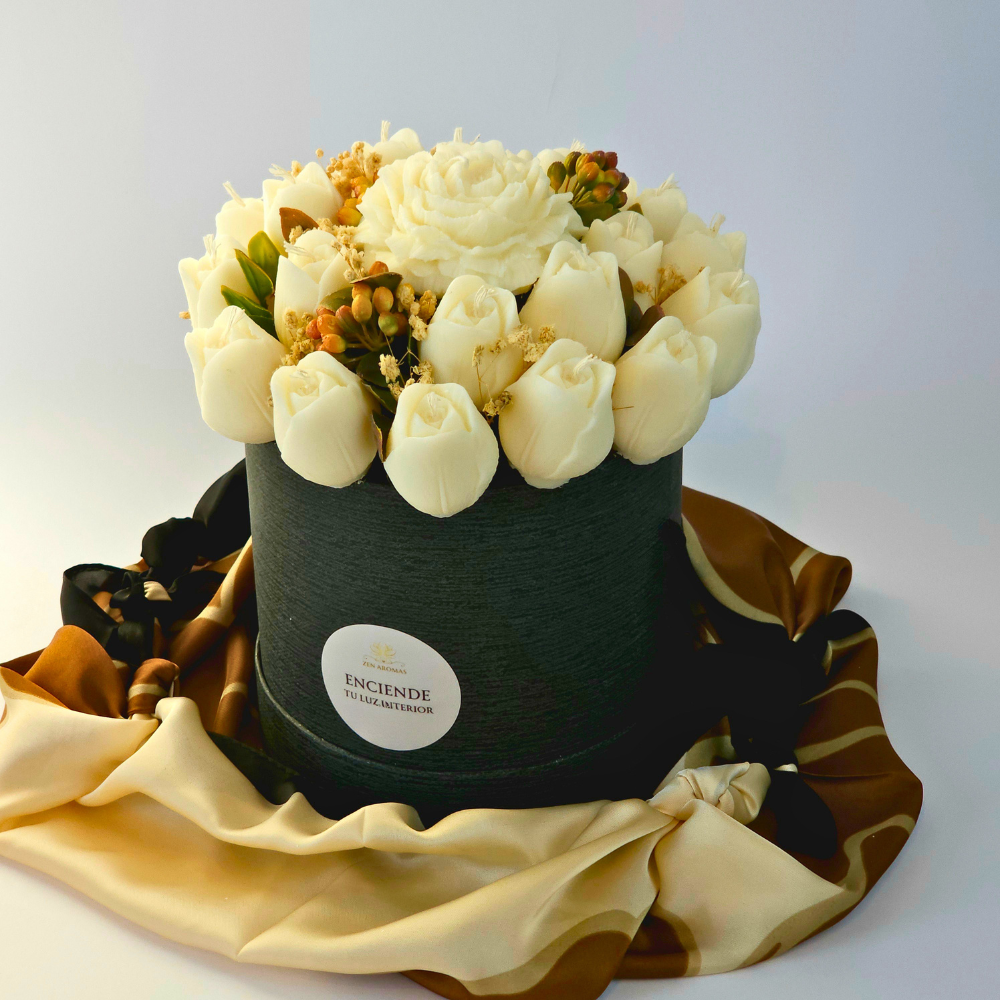 Bouquet de Flores de Cera Gran Tulipa | Regalo Original | Zen Aromas