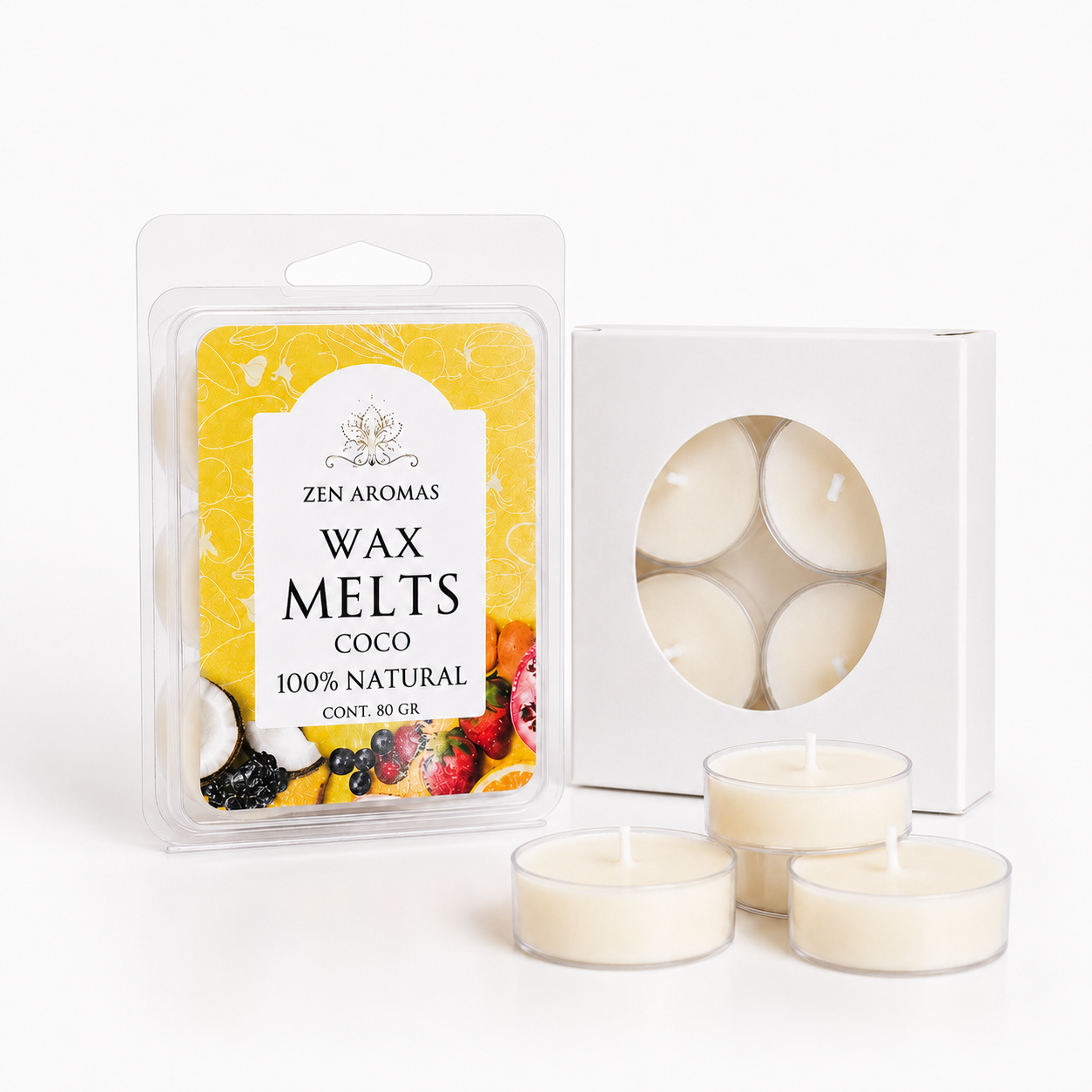 Kit Aromático Wax Melts + Velitas de Té