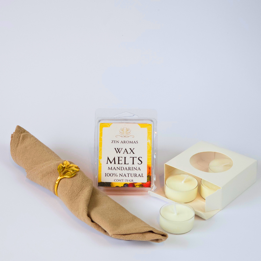 Kit Aromático Wax Melts + Velitas de Té
