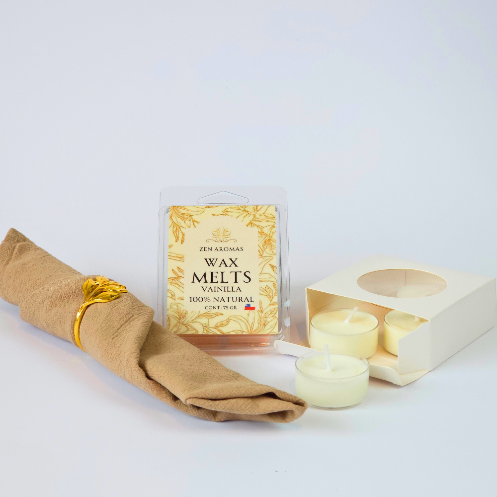 Kit Aromático Wax Melts + Velitas de Té