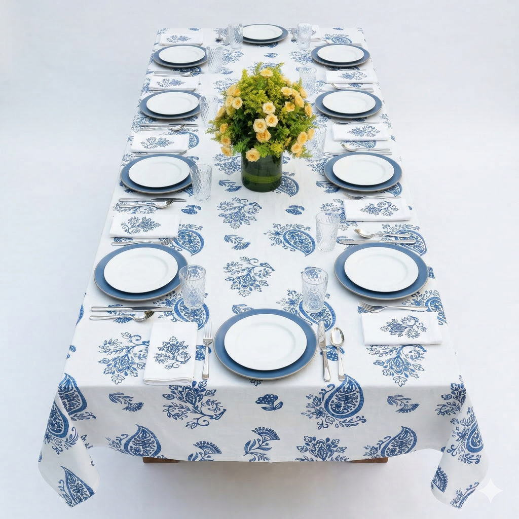 Mantel Oriente Azul