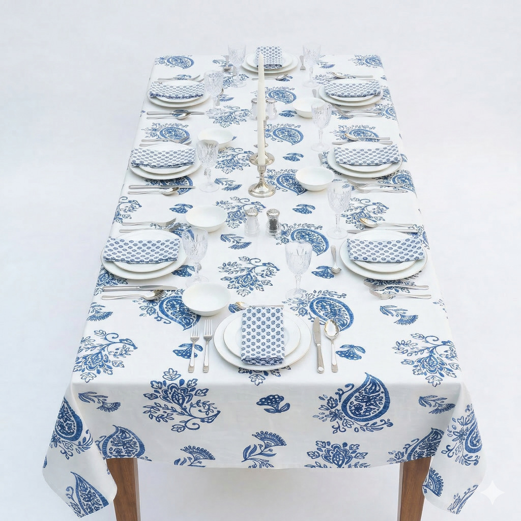 Mantel Oriente Azul