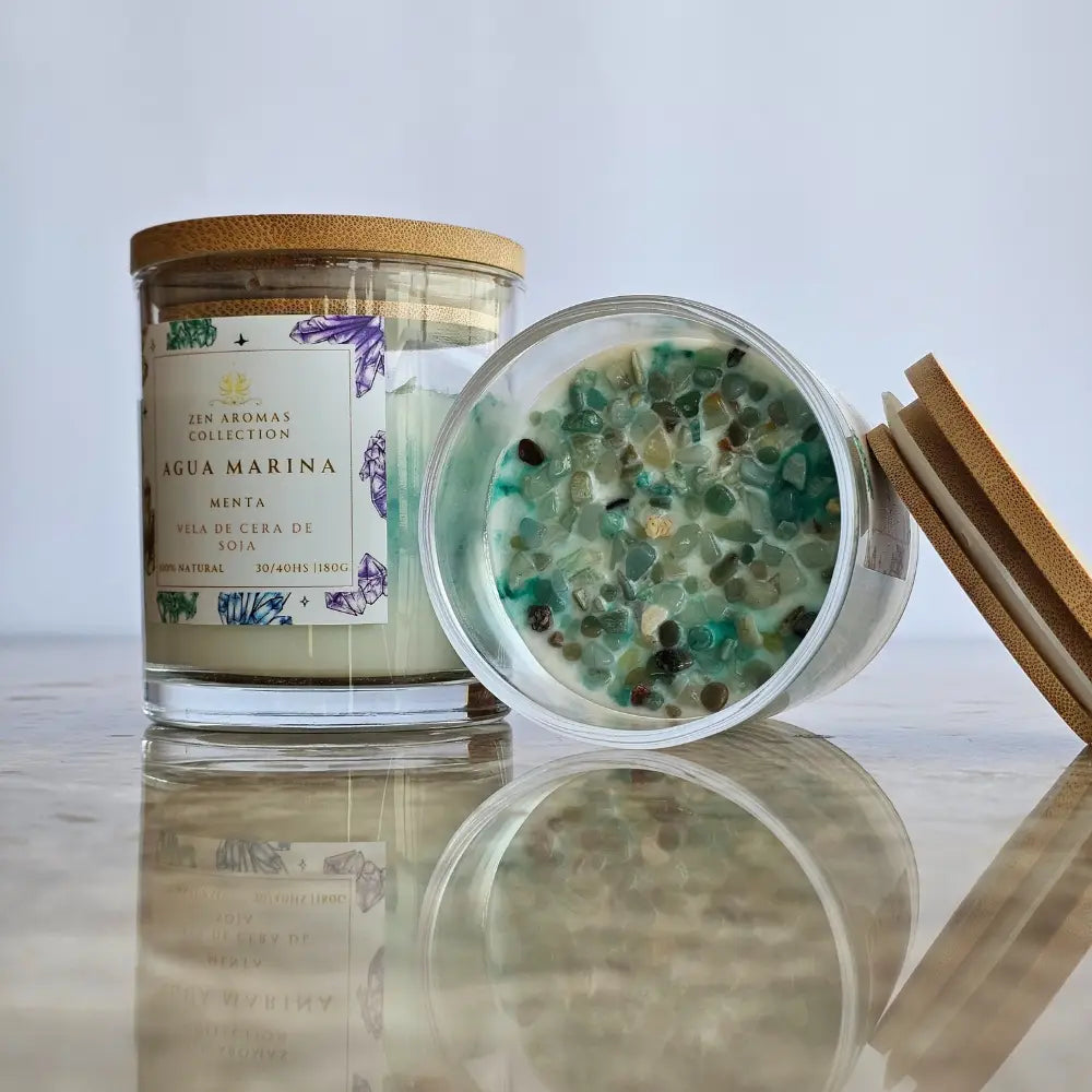 Vela Terapéutica Aguamarina