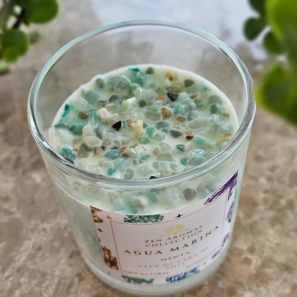 Vela Terapéutica Aguamarina