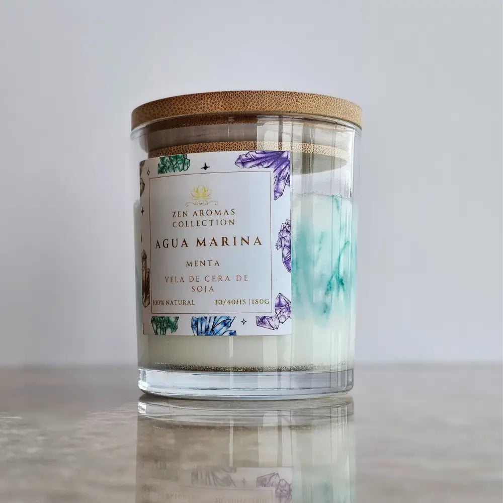 Vela Terapéutica Aguamarina