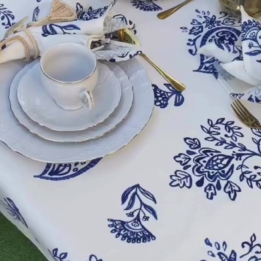 Mantel Oriente Azul