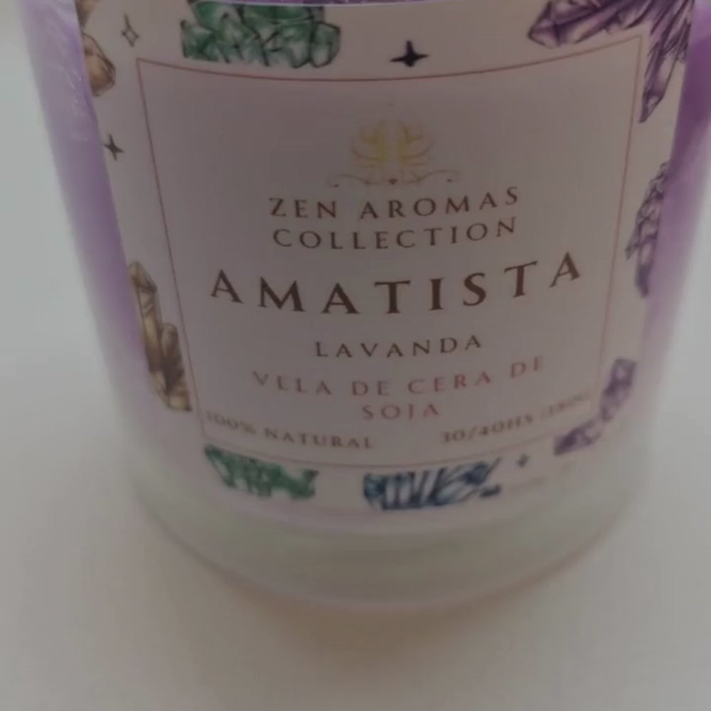Vela Terapéutica Amatista